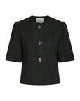NEO NOIR BLAZER XANTHE HERRINGBONE DARK GREY