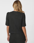 NEO NOIR BLAZER XANTHE HERRINGBONE DARK GREY