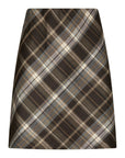 NEO NOIR ROK LUNNA CHECK SKIRT BROWN
