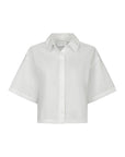 NEO NOIR BLOUSE JASIE POPLIN STONE STRASS SHIRT WHITE