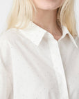 NEO NOIR BLOUSE JASIE POPLIN STONE STRASS SHIRT WHITE