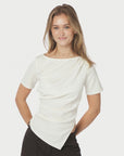 NEO NOIR TOP RASMINE T-SHIRT SOFT OFF WHITE