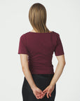 NEO NOIR TOP RASMINE SOFT BLOUSE WINE