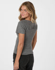 NEO NOIR TOP ANTHEA KNIT DARK GREY MELANGE