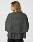 NEO NOIR VEST JOSEI DOUBLE KNIT CAPE GREY