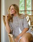 NEO NOIR VEST BENUTA FLUFFY KNIT CARDIGAN BEIGE MELANGE