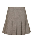 NEO NOIR ROK LAURINA HERRINGBONE SKIRT DUSTY BROWN