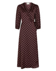 NEO NOIR JURK MALINGA DOT DRESS WINE