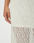 NEO NOIR ROK MARIYA LACE SKIRT OFF WHITE