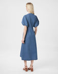 NEO NOIR JURK ILLANA DENIM DRESS BLUE