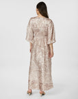 NEO NOIR JURK REVE DECO PAISLEY DRESS TAUPE