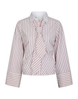 NEO NOIR BLOUSE FRANCESCA STRIPE SHIRT ROSE