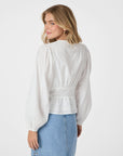 NEO NOIR BLOUSE NERONI EMBROIDERY WHITE