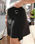 NEO NOIR ROK BONNIE DECO SKIRT BLACK