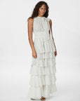 NEO NOIR JURK MARLI DOT DRESS WHITE