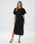 NEO NOIR JURK MILOINE DRAPE DRESS BLACK