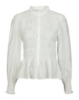 NEO NOIR BLOUSE MOCCA SMOCK OFF WHITE