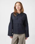 NEO NOIR JACK BLAZER JAYNOR DENIM JACKET DARK BLUE