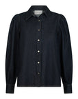 NEO NOIR BLOUSE JESSA DENIM SHIRT DARK BLUE