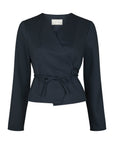 NEO NOIR BLOUSE SIMMI WIKKELTOP NAVY