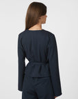 NEO NOIR BLOUSE SIMMI WIKKELTOP NAVY