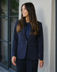 NEO NOIR BLAZER FRANCINE SUIT BLAZER DARK NAVY
