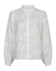 NEO NOIR BLOUSE ODA DECO EMBRODERIE SHIRT WHITE