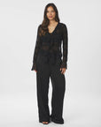 NEO NOIR PANTS EMMETT HEAVY SATEEN BEDAZ BLACK
