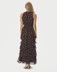 NEO NOIR JURK MARLI BIG DOT DRESS BROWN