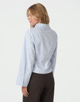 NEO NOIR BLOUSE ROSA LIGHT CHECK SHIRT LIGHT BLUE