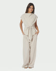 NEO NOIR PANTS LUNET CREPE IVORY