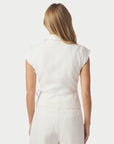 NEO NOIR GILET SALIMA RAMIE WAISTCOAT OFF WHITE