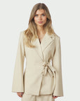 NEO NOIR BLAZER CARMIA MELANGE TIE BEIGE