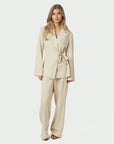 NEO NOIR BLAZER CARMIA MELANGE TIE BEIGE