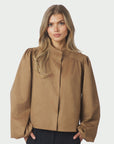 NEO NOIR JACKET TIRSA FAUX SUEDE COGNAC