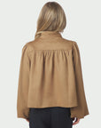 NEO NOIR JACKET TIRSA FAUX SUEDE COGNAC