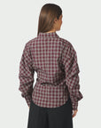 NEO NOIR BLOUSE NEOELLA MEDIUM CHECK SHIRT PLUM