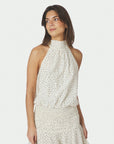 NEO NOIR TOP JOS MINI DOT OFF WHITE