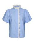 NEO NOIR BLOUSE ULIA STRIPE BLUE STRIPE