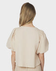 NEO NOIR BLOUSE MOISA LINEN SAND