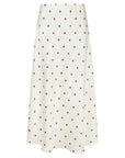 NEO NOIR ROK BOVARY DOTTED SKIRT CREME