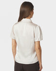 NEO NOIR BLOUSE LYSELLE HEAVY SATEEN SHIRT PEARL