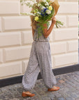 NEO NOIR PANTS ROXANE BALLOON CHECK BLACK