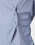 NEO NOIR BLOUSE FENLI CHECK SHIRT BLUE