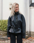 NEO NOIR JAS JACLYN FAUX LEATHER JACKET BLACK