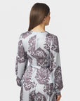 NEO NOIR BLOUSE RISTA DECO DROP LIGHT BLUE