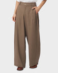 NEO NOIR PANTS ESSIALL PINSTRIPE TAUPE