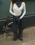 NEO NOIR BLOUSE DITA CHECK SHIRT DARK BLUE