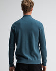 BUTCHER OF BLUE PULLOVER CLIFDEN HALFZIP SCHMUTZ BLAU