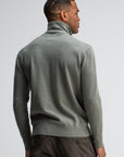 BUTCHER OF BLUE VEST CLIFDEN FULL ZIP GRANITE GREEN